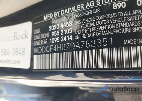 2013 Mercedes-Benz C 250 Sport z USA, uszkodzony, nr VIN WDDGF4HB7DA783351